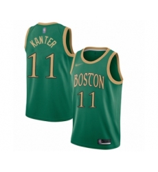 Youth Boston Celtics #11 Enes Kanter Swingman Green Basketball Jersey - 2019 20 City Edition
