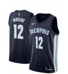 Men's Memphis Grizzlies #12 Ja Morant Black 2019 Swingman Jersey