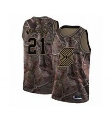 Youth Portland Trail Blazers #21 Hassan Whiteside Swingman Camo Realtree Collection Basketball Jersey