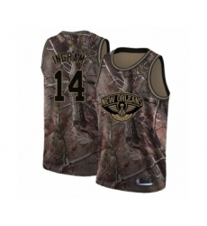 Men's New Orleans Pelicans #14 Brandon Ingram Swingman Camo Realtree Collection Basketball Jersey