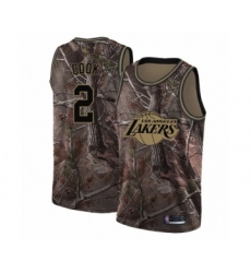 Women's Los Angeles Lakers #2 Quinn Cook Swingman Camo Realtree Collection Basketball Jersey