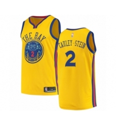 Women's Golden State Warriors #2 Willie Cauley-Stein Swingman Gold Basketball Jersey - City Edition