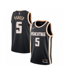 Youth Atlanta Hawks #5 Jabari Parker Swingman Black Basketball Jersey - 2019-20 City Edition
