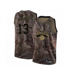 Youth New York Knicks #13 Marcus Morris Swingman Navy Blue Basketball Jersey - City Edition