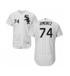 Men's Chicago White Sox #74 Eloy Jimenez White Home Flex Base Authentic Collection Baseball Jersey