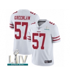 Youth San Francisco 49ers #57 Dre Greenlaw White Vapor Untouchable Limited Player Super Bowl LIV Bound Football Jersey