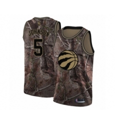 Women's Toronto Raptors #5 Stanley Johnson Swingman Camo Realtree Collection Basketball Jersey