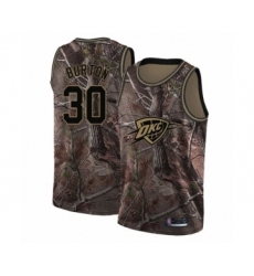 Youth Oklahoma City Thunder #30 Deonte Burton Swingman Camo Realtree Collection Basketball Jersey
