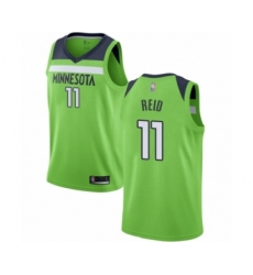 Men's Minnesota Timberwolves #11 Naz Reid Authentic Green Basketball Jersey Statement Edition