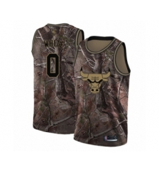 Men's Chicago Bulls #0 Coby White Swingman Camo Realtree Collection Basketball Jersey