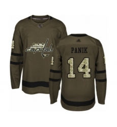 Youth Washington Capitals #14 Richard Panik Authentic Green Salute to Service Hockey Jersey