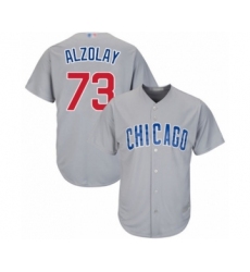 Youth Chicago Cubs #73 Adbert Alzolay Authentic Grey Road Cool Base Baseball Player Jersey