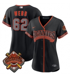 Women's San Francisco Giants #62 Wilkin Ramos Black 2026 Alternate Stadium Stitched Baseball Jersey(Run Small)