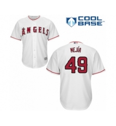 Youth Los Angeles Angels of Anaheim #49 Adalberto Mejia Authentic White Home Cool Base Baseball Player Jersey