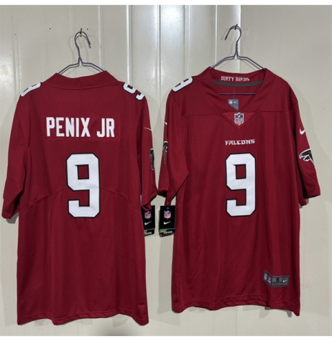 Men's Atlanta Falcons #9 Michael Penix Jr. Red 2026 New Vapor Untouchable Limited Stitched Football Jersey