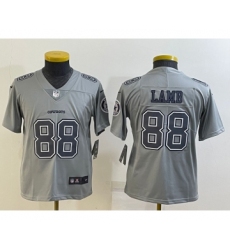 Youth Dallas Cowboys #88 CeeDee Lamb Grey Atmosphere Fashion 2022 Vapor Untouchable Stitched Nike Limited Jersey