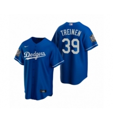 Men's Los Angeles Dodgers #39 Blake Treinen Royal 2020 World Series Replica Jersey
