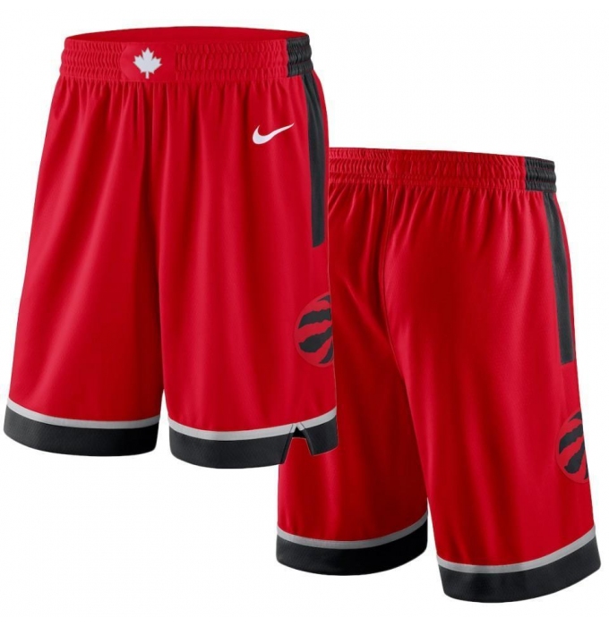 Men' Toronto Raptors Red NBA Shorts (Run Smaller)