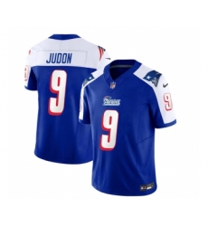 Men's Nike New England Patriots #9 Matthew Judon Blue White 2023 F.U.S.E. Vapor Limited Football Stitched Jersey