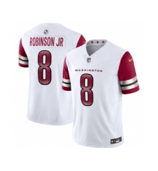 Men's Nike Washington Commanders #8 Brian Robinson Jr. White 2023 F.U.S.E. Vapor Limited Football Stitched Jersey