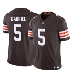 Men's Cleveland Browns #5 Dillon Gabriel 2025 Draft F.U.S.E. Vapor Limited Football Stitched Jersey