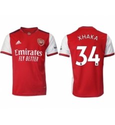 Men 2021-2022 Club Arsenal home aaa version red 34 Soccer Jersey
