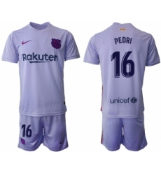 Men 2021-2022 Club Barcelona away purple 16 Soccer Jersey