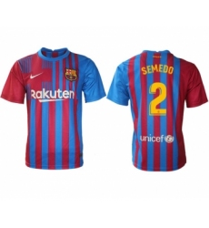 Men 2021-2022 Club Barcelona home aaa version red 2 Nike Soccer Jersey