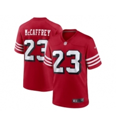 Men's Nike San Francisco 49ers #23 Christian McCaffrey Red Game Stitched Football Jersey