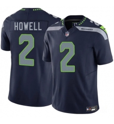 Men's Seattle Seahawks #2 Sam Howell Navy 2025 F.U.S.E. Vapor Limited Football Stitched Jersey