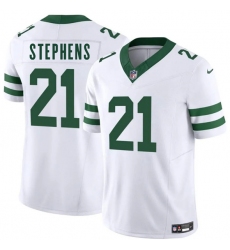 Men's New York Jets #21 Brandon Stephens White 2025 F.U.S.E. Vapor Untouchable Limited Football Stitched Jersey