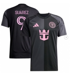 Men's Inter Miami CF Luis Suarez adidas Black 2025 The Fortitude Kit Replica Player Jersey