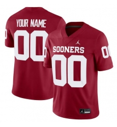 Men's Oklahoma Sooners Active Player Custom Red Stitched Football Jersey