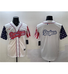 Men's Los Angeles Dodgers Team Big Logo White Limited Stitched Baseball Jersey