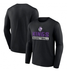 Men's Sacramento Kings Black Let's Go Long Sleeve T-Shirt
