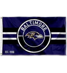 2pcs WinCraft Baltimore Ravens Patch Button Circle Logo Flag Large 3x5 Banner