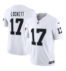 Men's Las Vegas Raiders #17 Tyler Lockett White 2025 F.U.S.E. Vapor Untouchable Limited Stitched Football Jersey