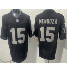 Men's Las Vegas Raiders #15 Fernando Mendoza Limited Black FUSE Vapor Jersey