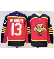 Men's Florida Panthers #13 Sam Reinhart Red 2026-2026 Winter Classic Stitched Hockey Jersey