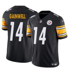 Men's Pittsburgh Steelers #14 Kenneth Gainwell Black 2025 F.U.S.E. Vapor Untouchable Limited Football Stitched Jersey