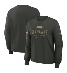 Men's Seattle Seahawks Dark Green 2025 Salute to Service Sideline Dri-FIT Long Sleeve T-Shirt