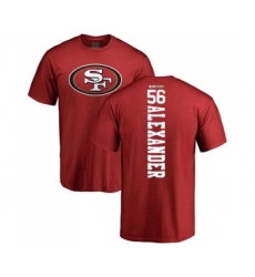 Football San Francisco 49ers #56 Kwon Alexander Red Backer T-Shirt