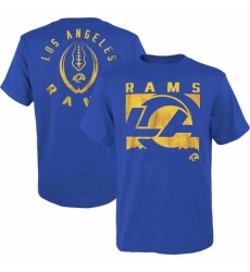 Men's Los Angeles Rams Blue Preschool Liquid Camo Logo T Shirt