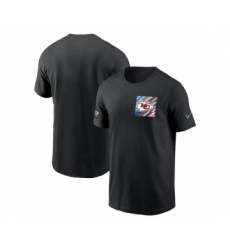 Men's Kansas City Chiefs Black 2023 Crucial Catch Sideline Tri-Blend T-Shirt