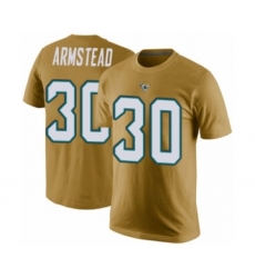 Football Men's Jacksonville Jaguars #30 Ryquell Armstead Gold Rush Pride Name & Number T-Shirt