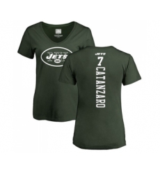 Football Women's New York Jets #7 Chandler Catanzaro Green Backer T-Shirt