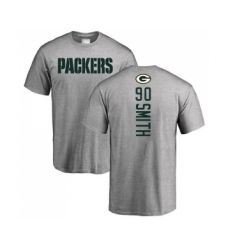 Football Green Bay Packers #90 Za'Darius Smith Ash Backer T-Shirt