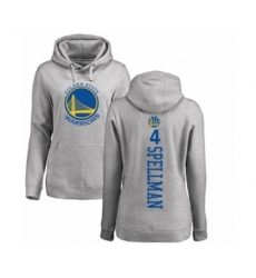 Basketball Women's Golden State Warriors #4 Omari Spellman Ash Backer Pullover Hoodie