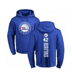 Basketball Philadelphia 76ers #42 Al Horford Royal Blue Backer Pullover Hoodie