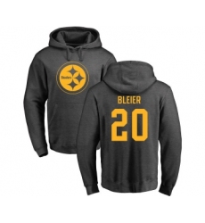 Football Pittsburgh Steelers #20 Rocky Bleier Ash One Color Pullover Hoodie